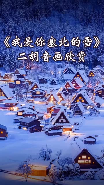 《我爱你塞北的雪》二胡音画欣赏