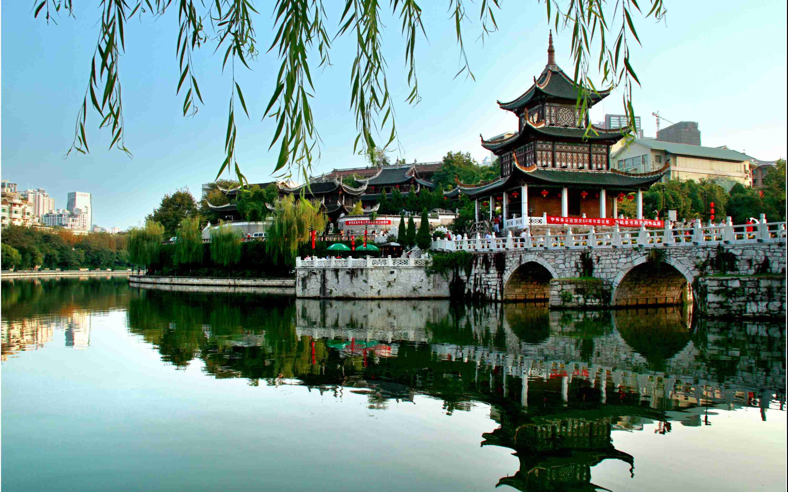 贵州南明河水环境治理群众采访