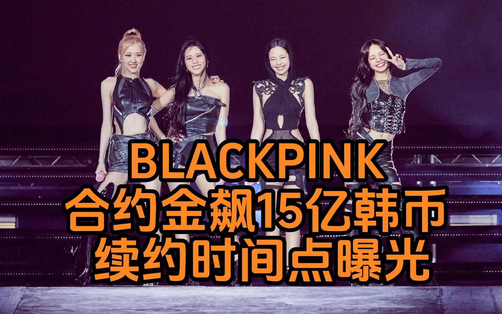 BLACKPINK传合约金飙15亿韩币(约821万人民币)占YG八成收益!续约时间点曝光哔哩哔哩bilibili