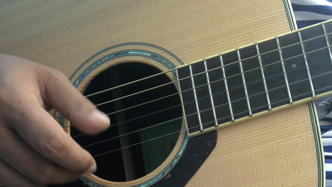 民谣吉他 轮指练习 请指正