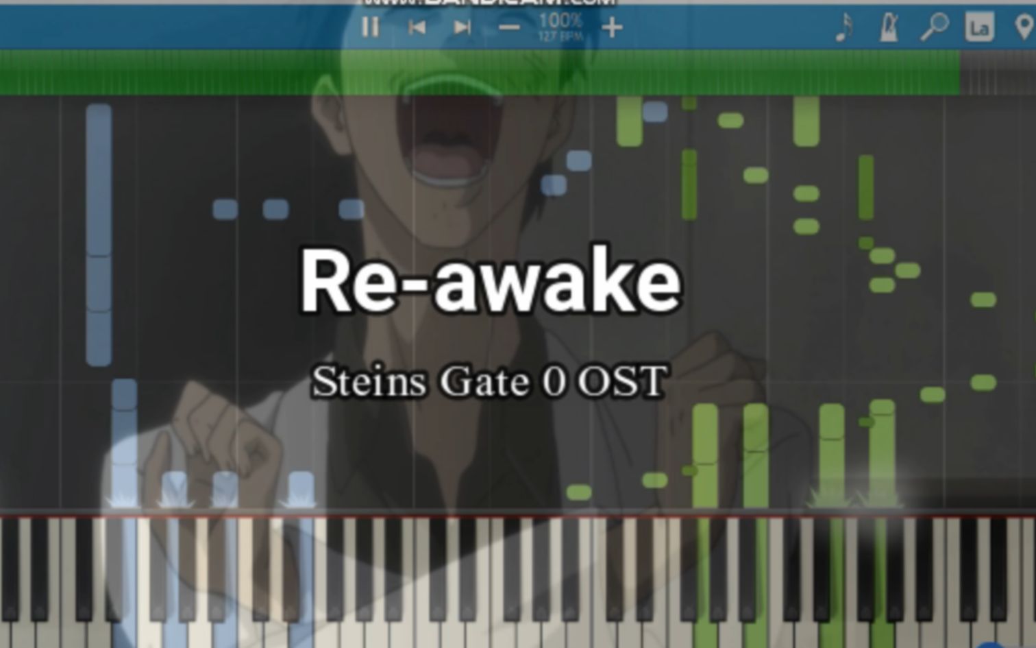 [图](Synthesia) Re-awake 命运石之门0 钢琴