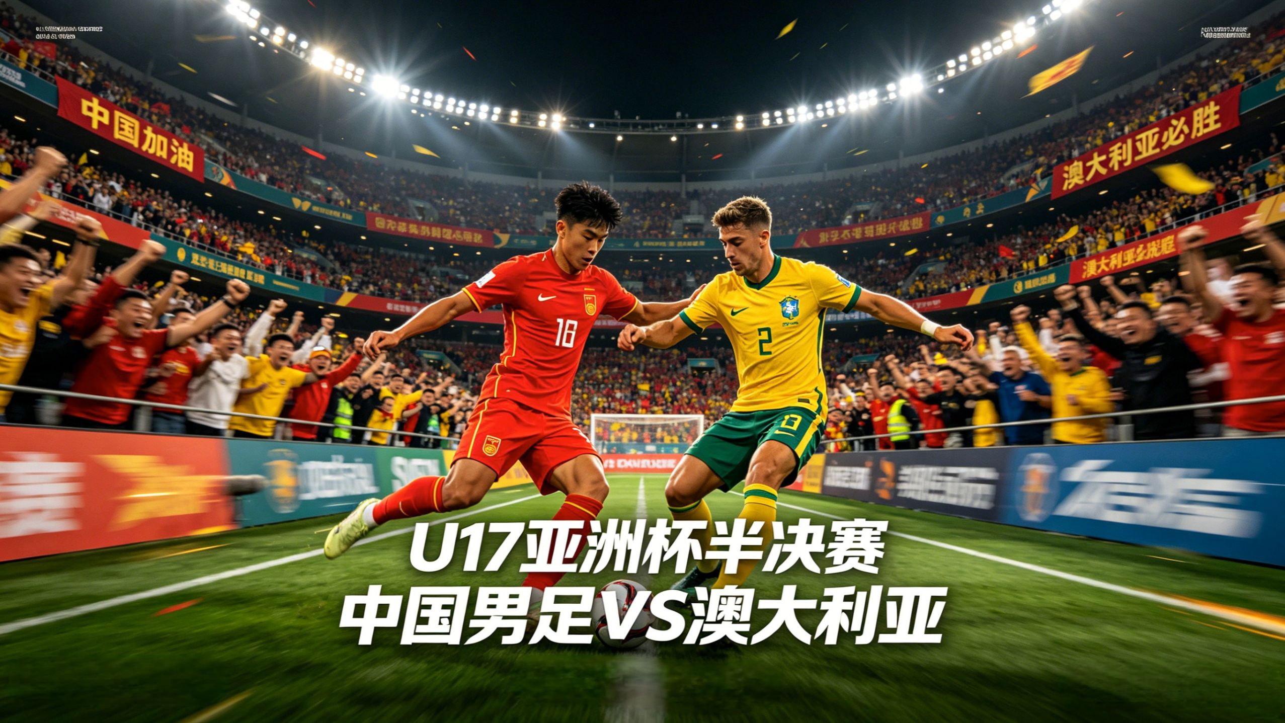 央视直播！U17亚洲杯半决赛前瞻，中国男足VS澳大利亚，一起为小将们加油！