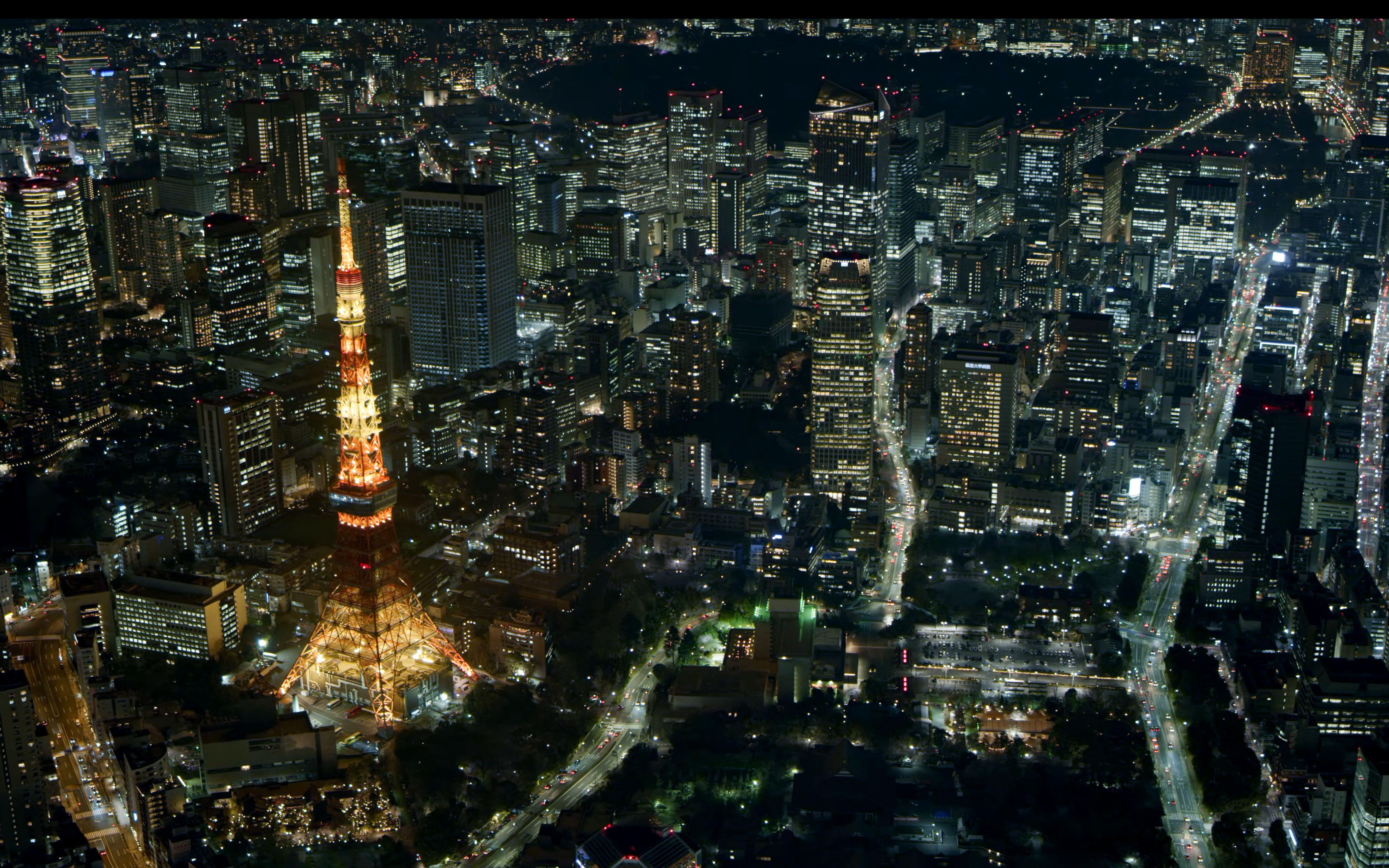 【航拍】8k拍摄 东京之夜 震撼的内透