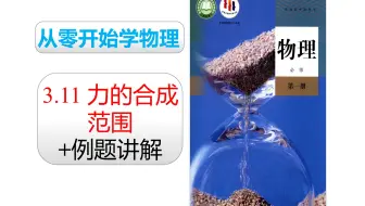 2019人教版物理必修一 第三章：3.11 力的合成范围+例题讲解
