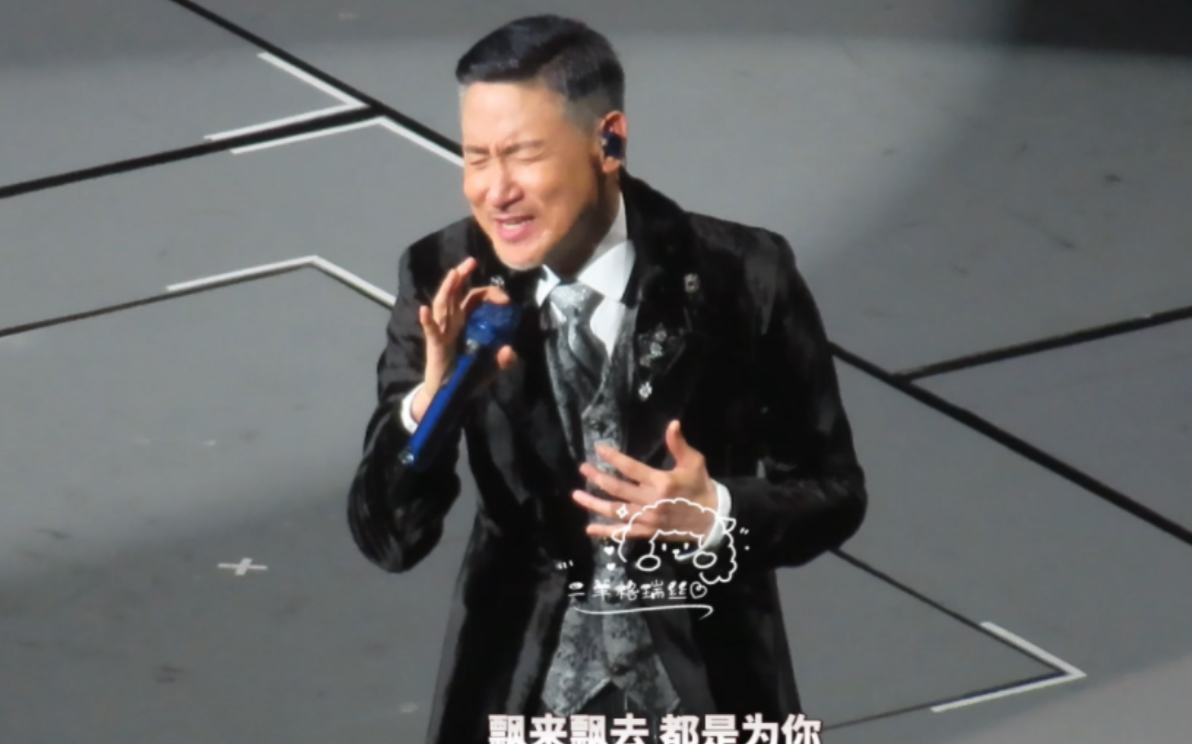 张学友上海演唱会《一路上有你》,全场大合唱.