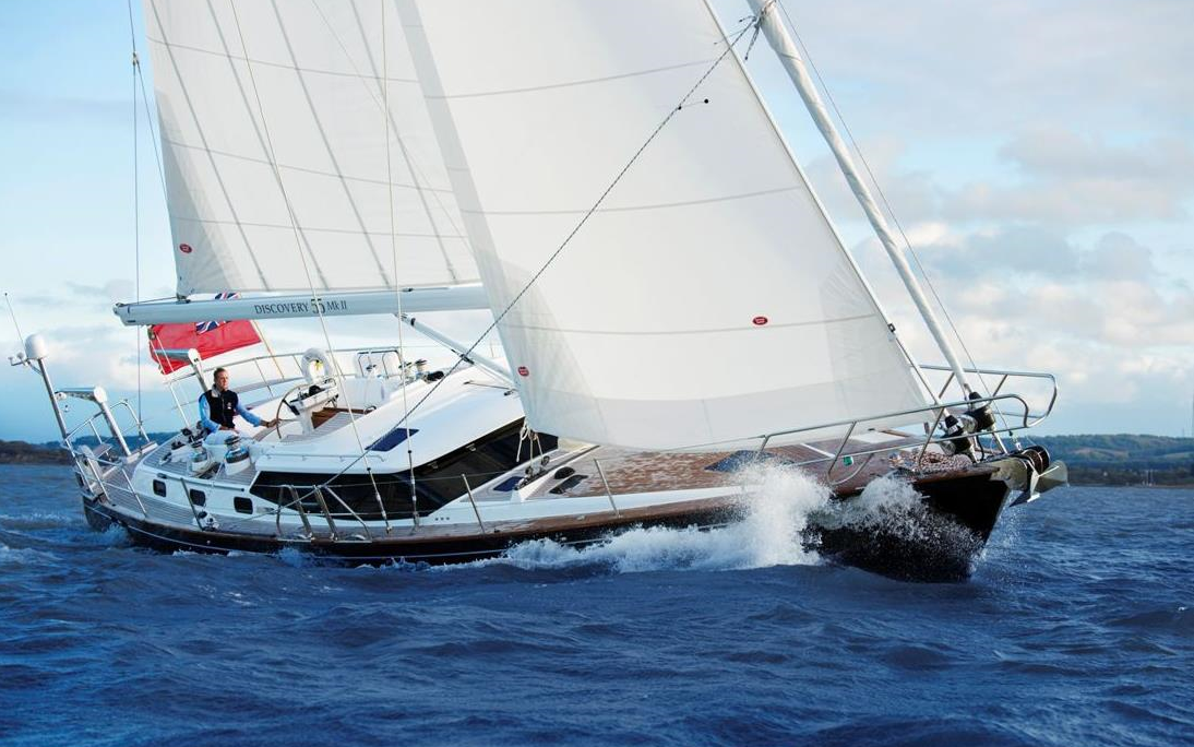 discovery-55 mkii,54英尺蓝水帆船.