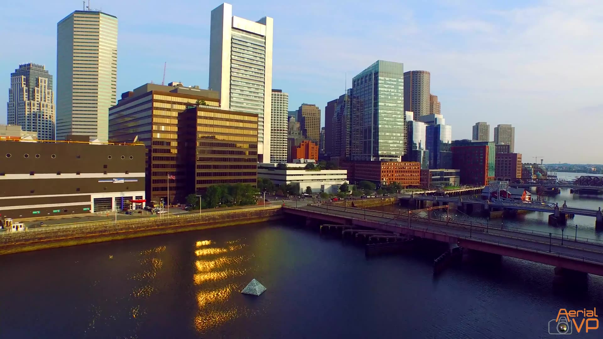 drone view of boston 4k_嗶哩嗶哩 (゜-゜)つロ 乾杯~-bilibili