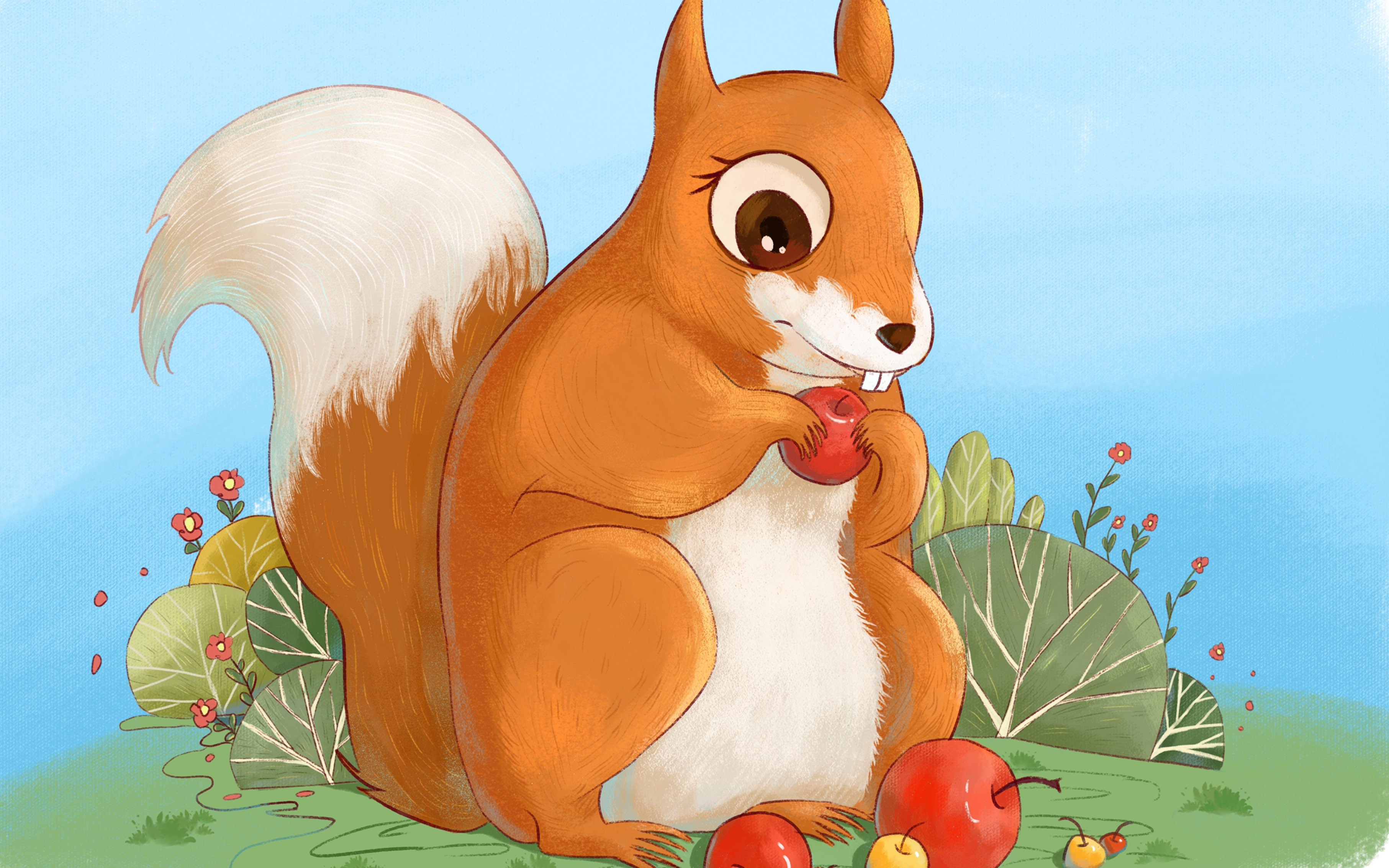 ipad绘画练习【小松鼠】