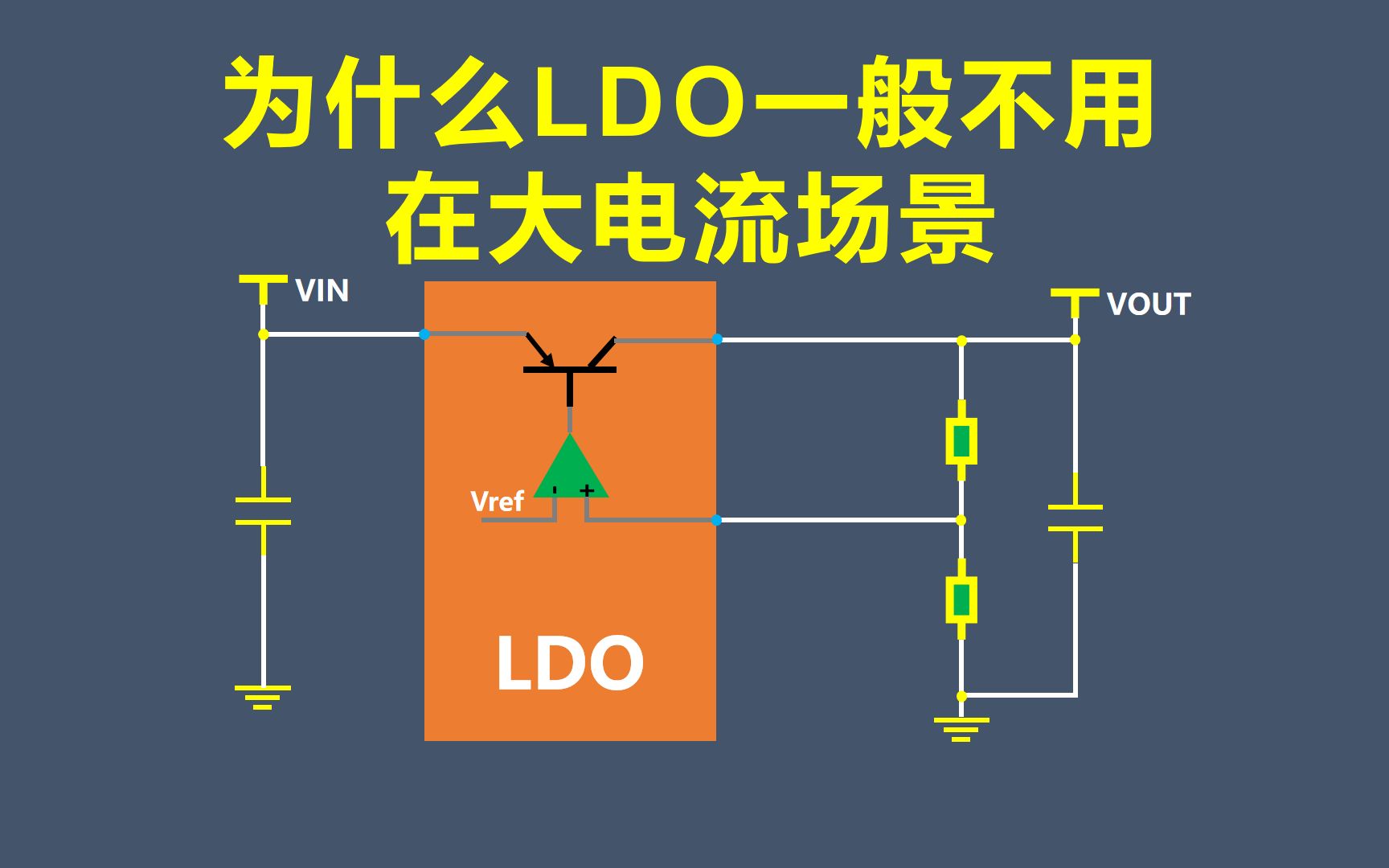 为什么LDO一般不用在大电流场景哔哩哔哩bilibili