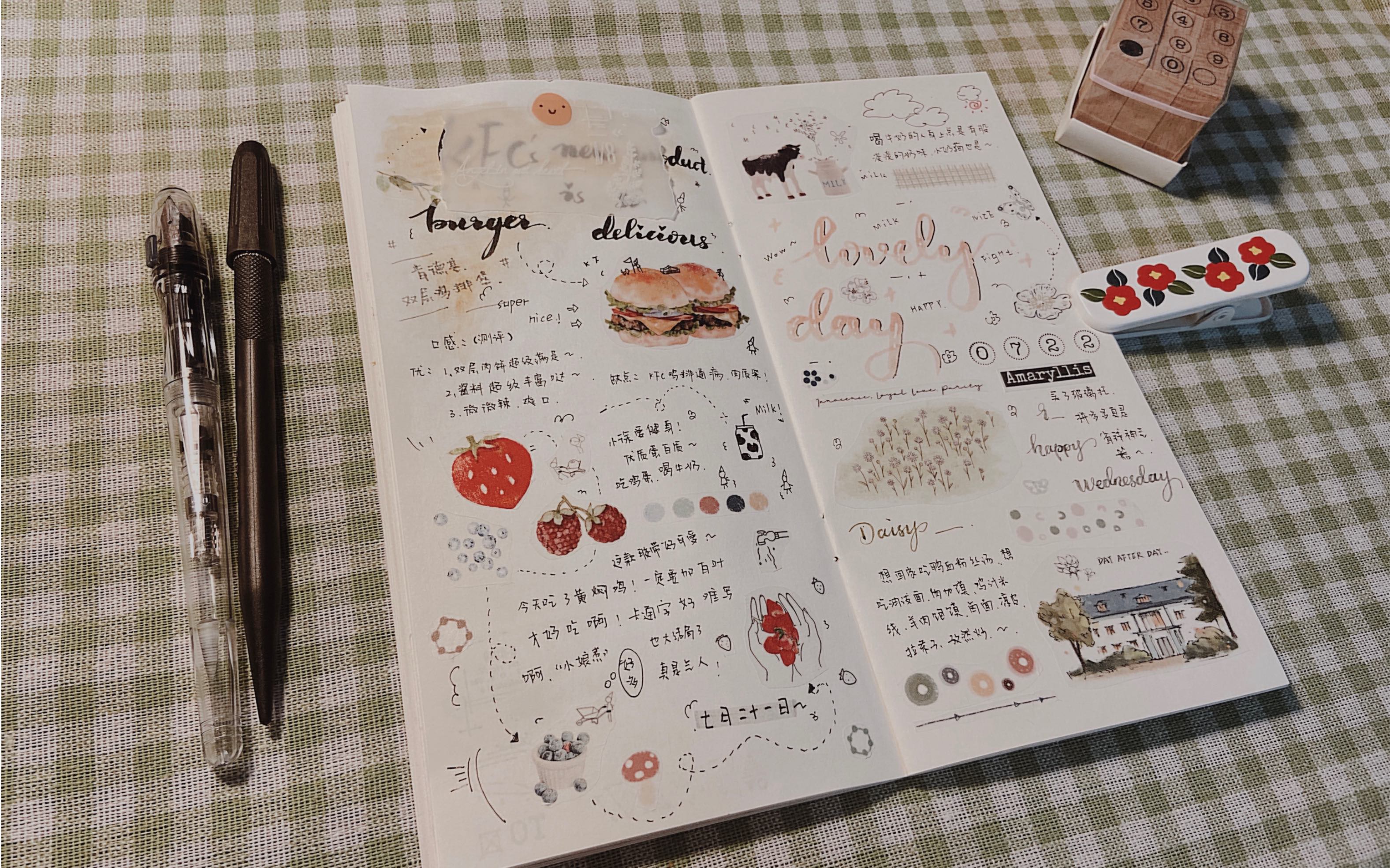 肥肥从轻复古手帐跳入盐系坑是什么体验我的tn手帐本真是越来越盐了