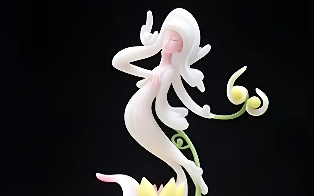 玉雕的花仙子美吗?我觉得挺美的!