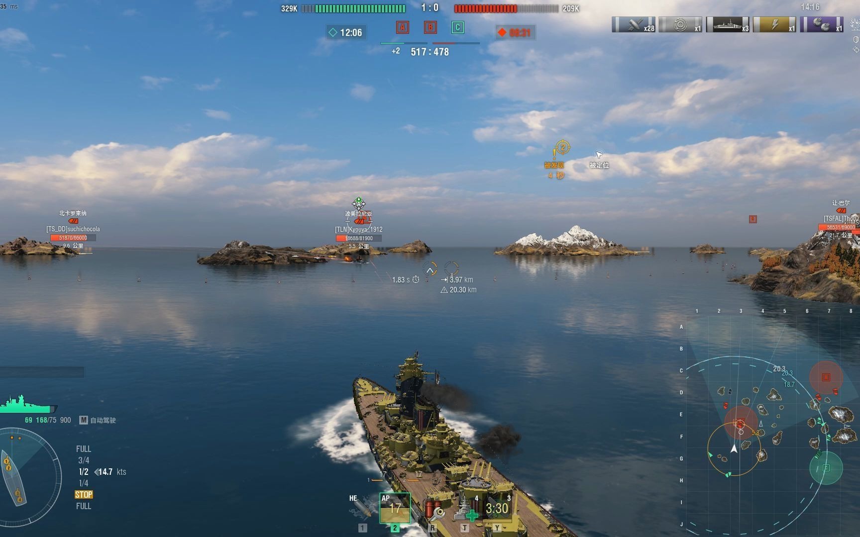 意外能打的肥前_战舰世界