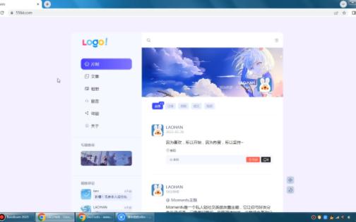 Moments私人轻社交类朋友圈主题哔哩哔哩bilibili