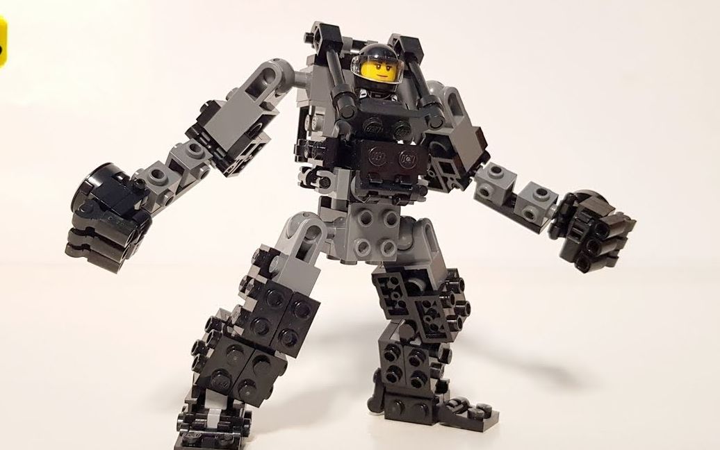 砌砖小哥moc教程机甲骨架