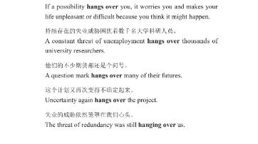 词汇讲解 | hang over哔哩哔哩bilibili