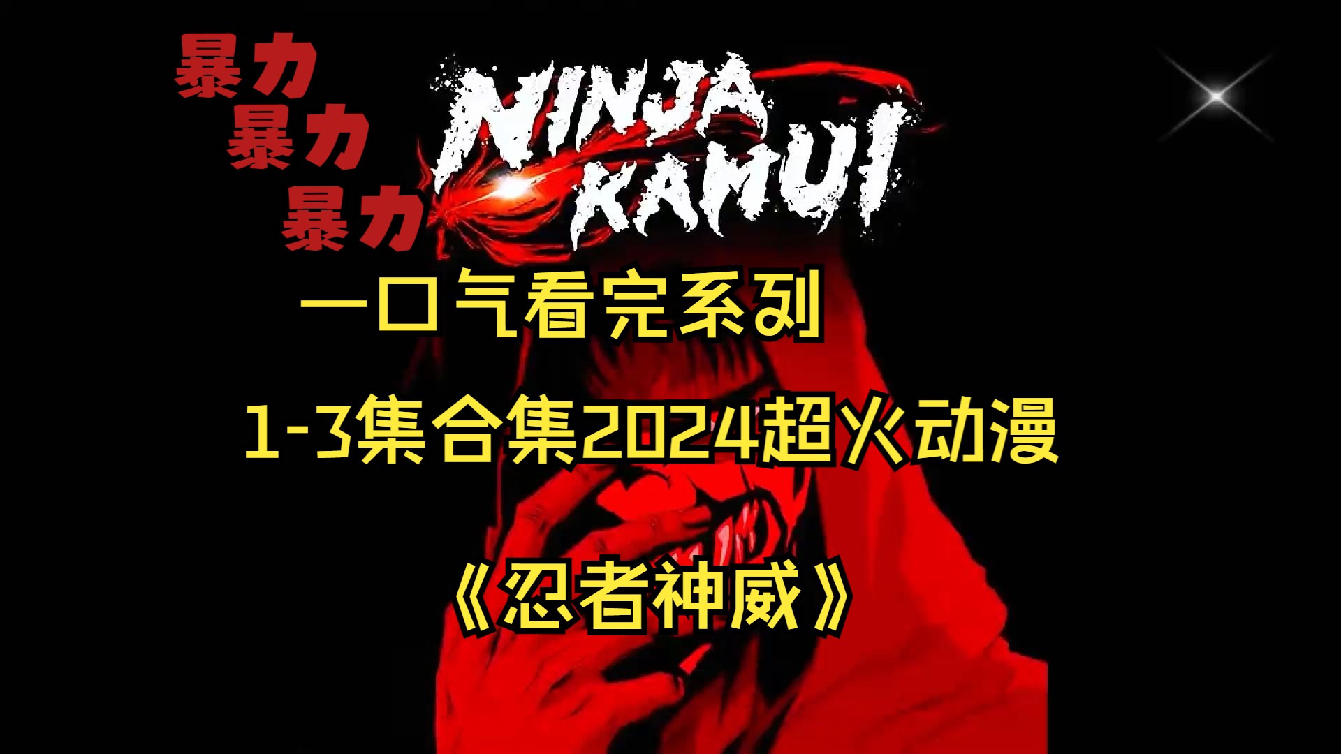 暴力美学制霸动漫,一口气看完系列2024超火动漫13合集《忍者神威》哔哩哔哩bilibili