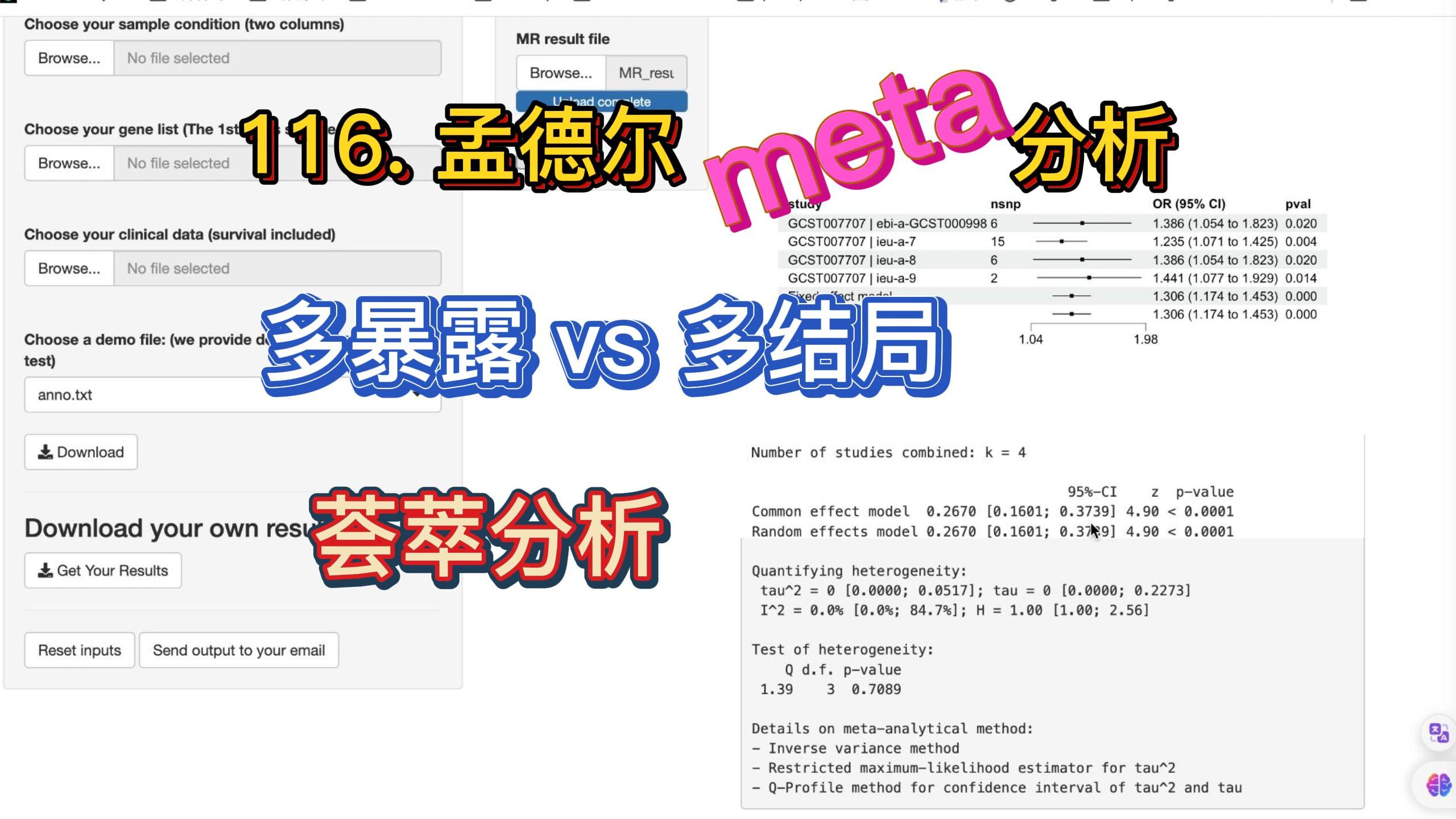 116. 孟德尔meta荟萃分析哔哩哔哩bilibili