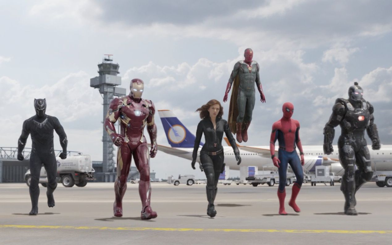 【美国队长3】imax日语版 机场大战 自翻中日字幕 中村悠一 榎木淳弥