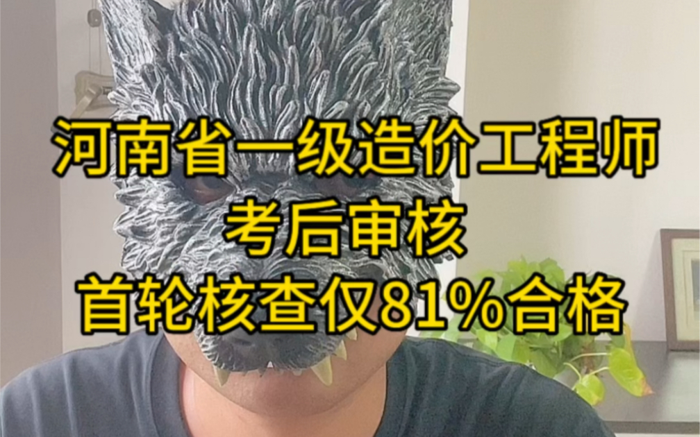 河南省一级造价工程师(土木建筑、安装工程)考后审核,首轮核查仅81%合格哔哩哔哩bilibili