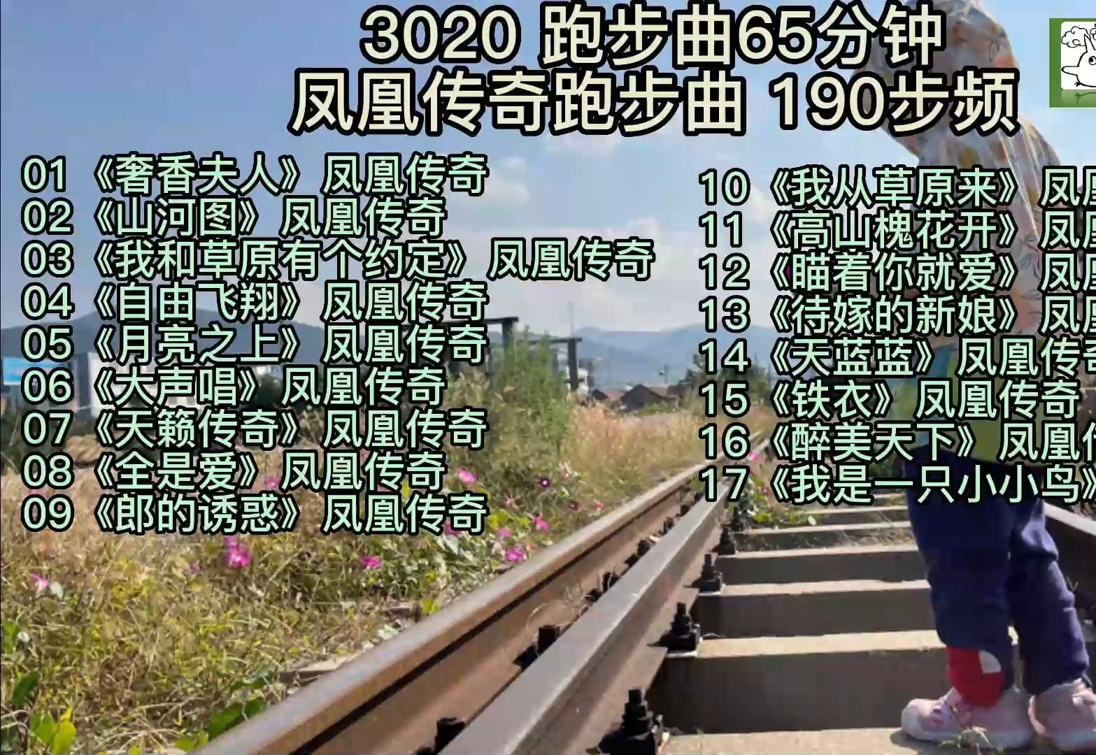 3020 190步频 65分钟 凤凰传奇流行歌曲跑步曲