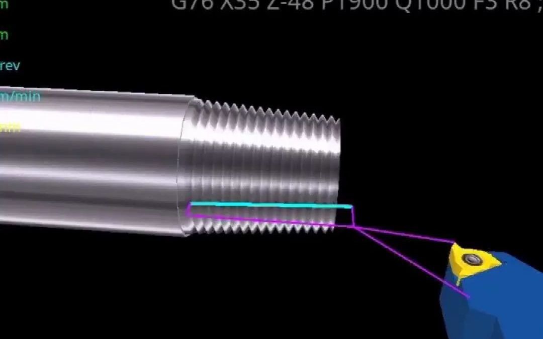 G76车锥螺纹,一学就会,太简单了哔哩哔哩bilibili