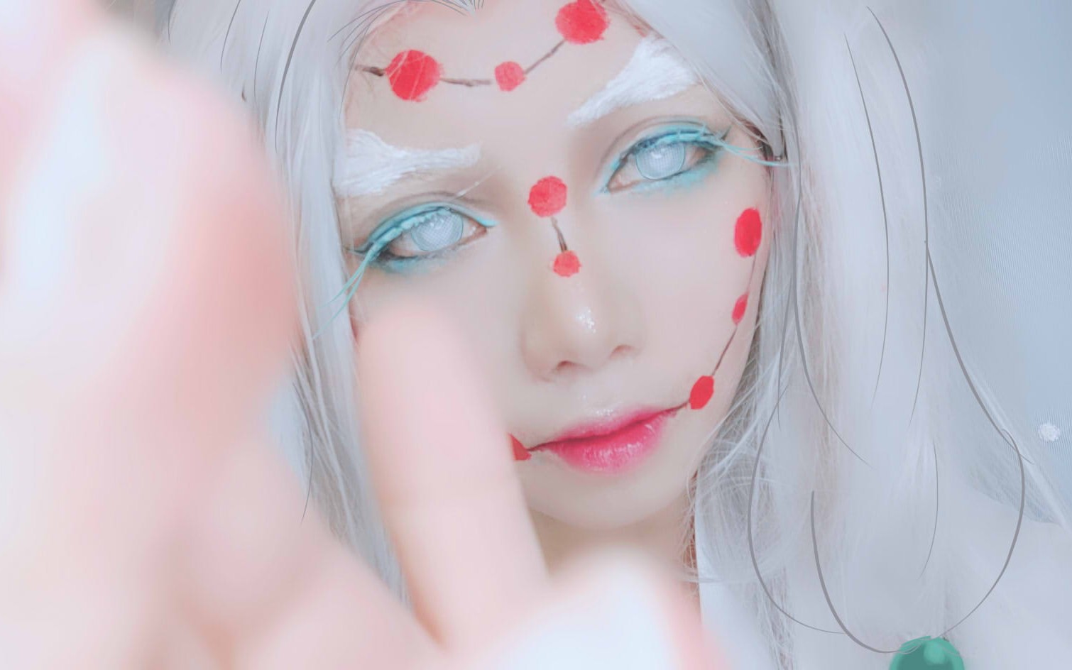 五月cos蜘蛛妈妈妆面记录教程鬼灭之刃