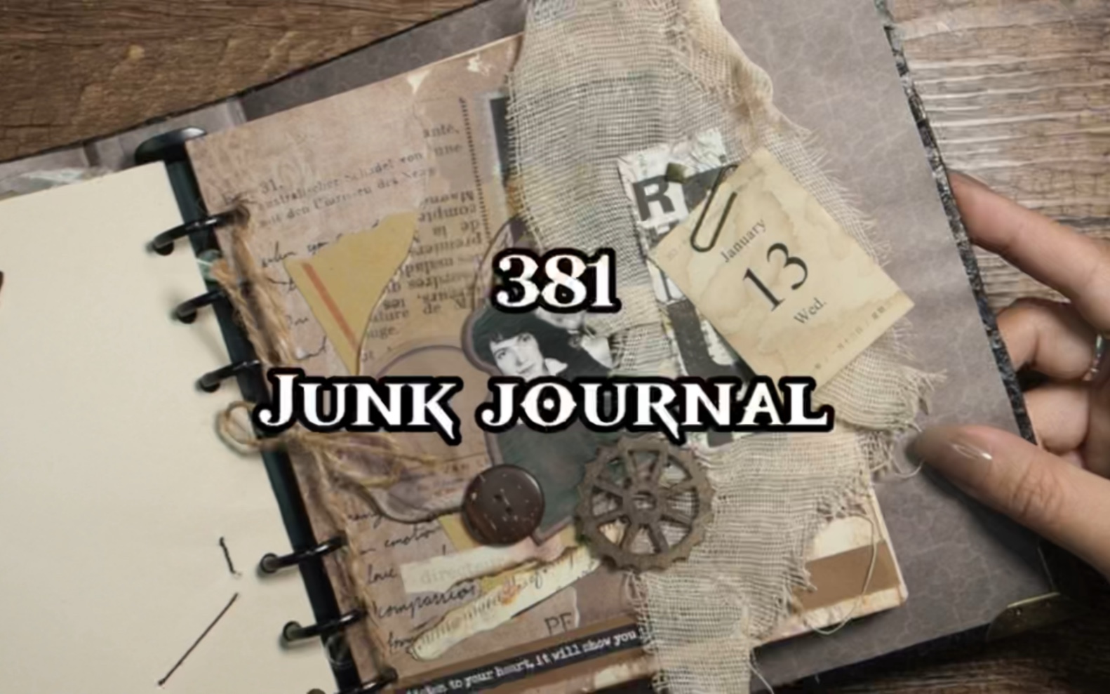 381期junk journal |复古手帐#艺术垃圾杂志#手帐日更挑战#废物利用#给你看看我的手帐#复古拼贴哔哩哔哩bilibili