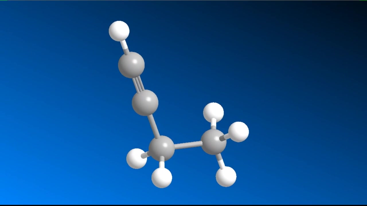 丁炔的空间结构