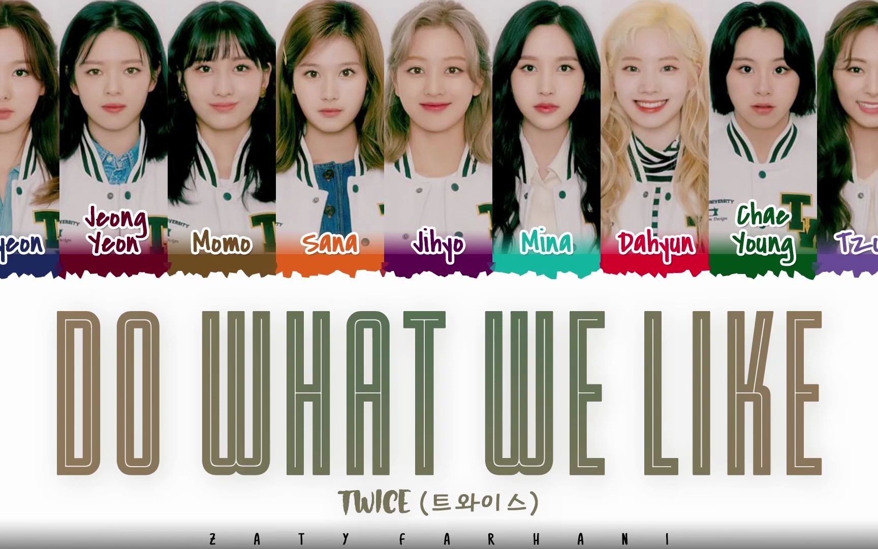 [图]TWICE 新曲 DO WHAT WE LIKE 中字歌词版