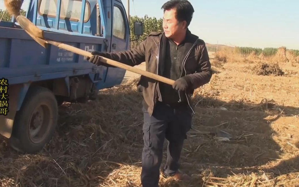 天气冷了,农村大锅哥怕自己家的爱犬冻着,看看是怎么帮它保暖的_哔哩