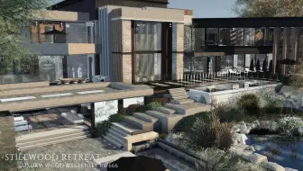 【模拟人生4】SIMS4 野奢主义别墅｜静谧胡桃木 Stillwood Retreat | 64x64 | 3.73G