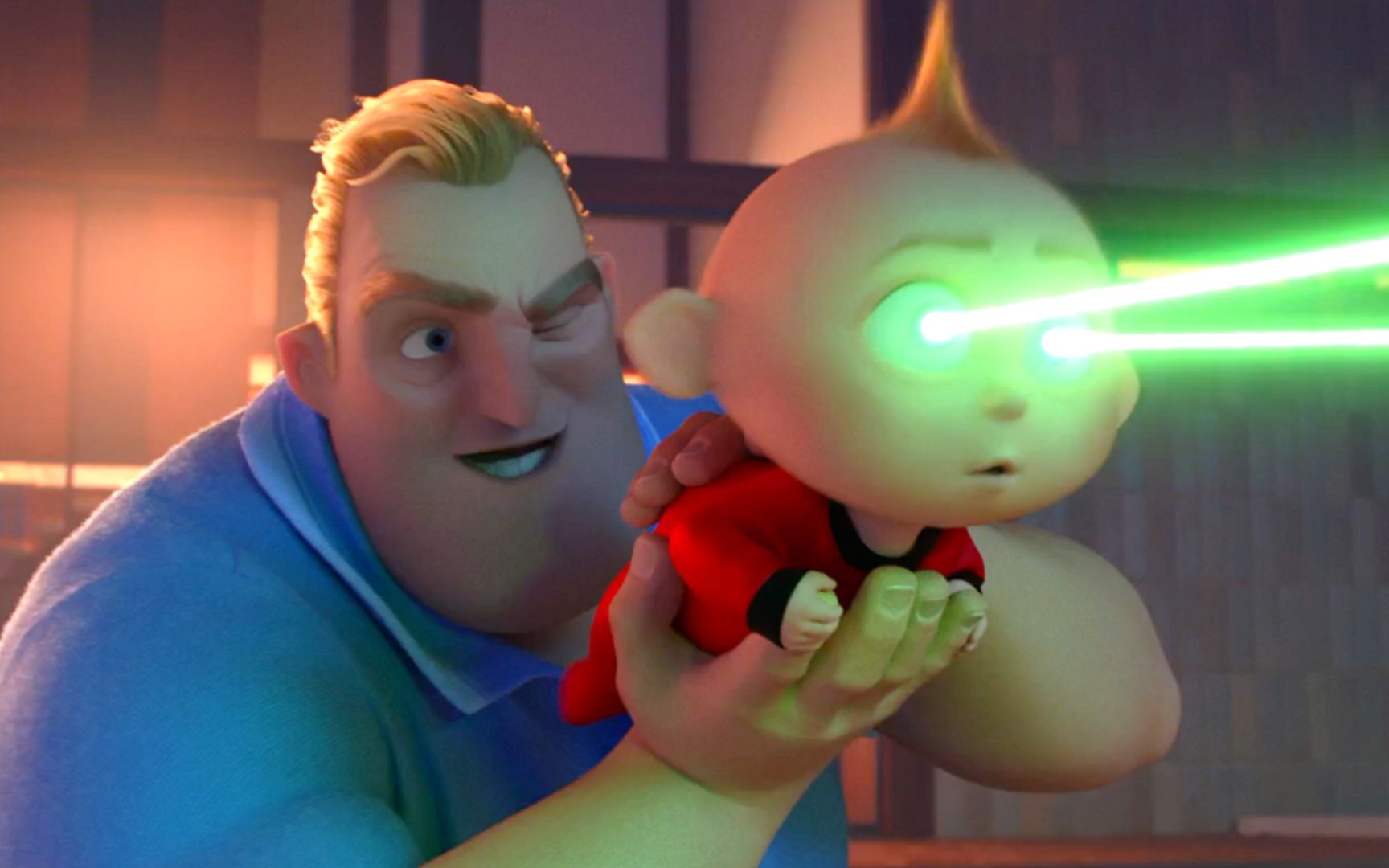 《超人总动员2》超人结婚后成了全职奶爸,可儿子的超能力却把他整崩溃