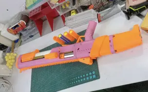 Скачать видео: 3D打印nerf春雷可抛壳软弹玩具