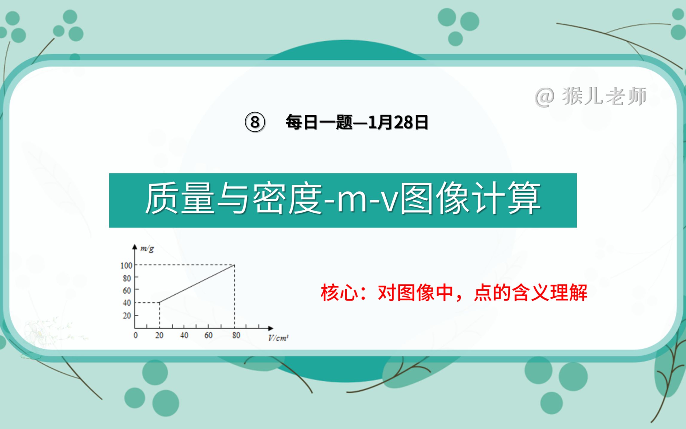 【初二物理】每日一题,mV图像的密度计算,两种方法,一种常规,一种秒解哔哩哔哩bilibili