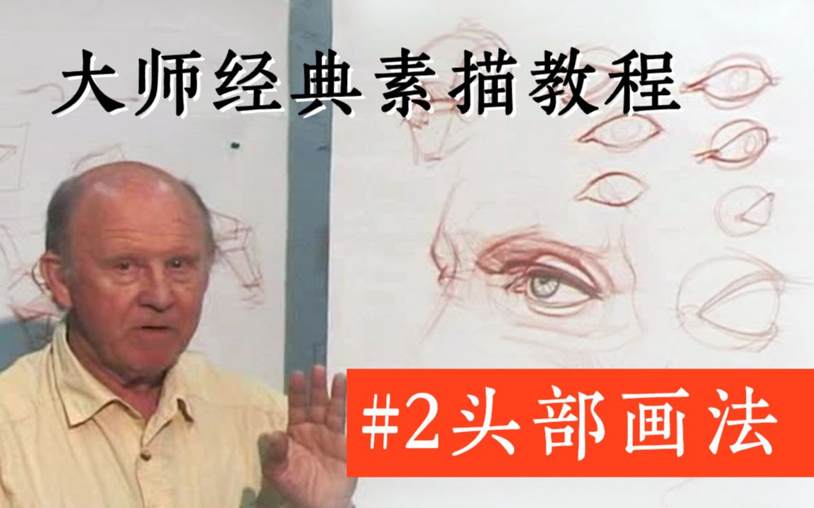 【中文字幕】 Glenn Vilppu经典人体结构素描教程 #2头部基础画法哔哩哔哩bilibili