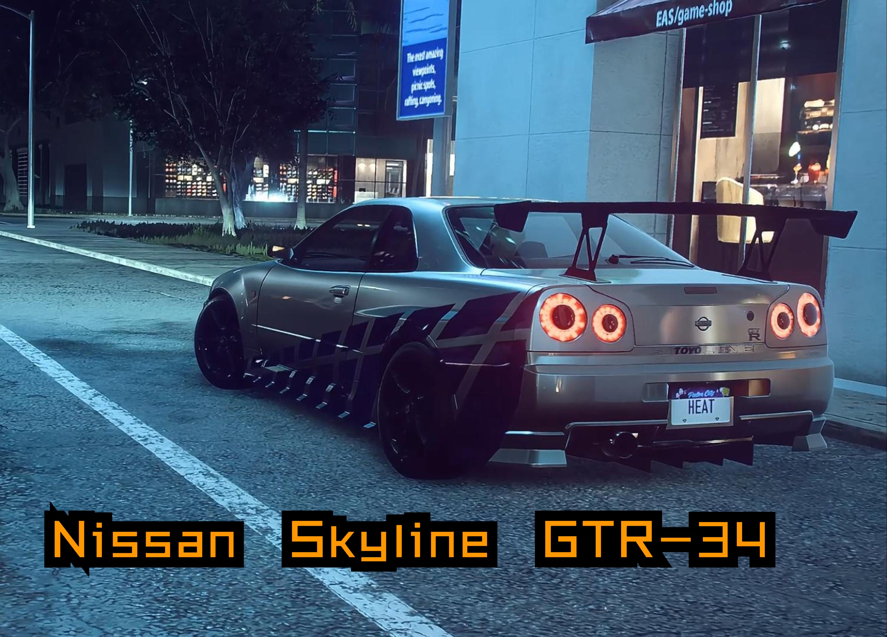 极品飞车21热度 日产skyline gtr-34试驾
