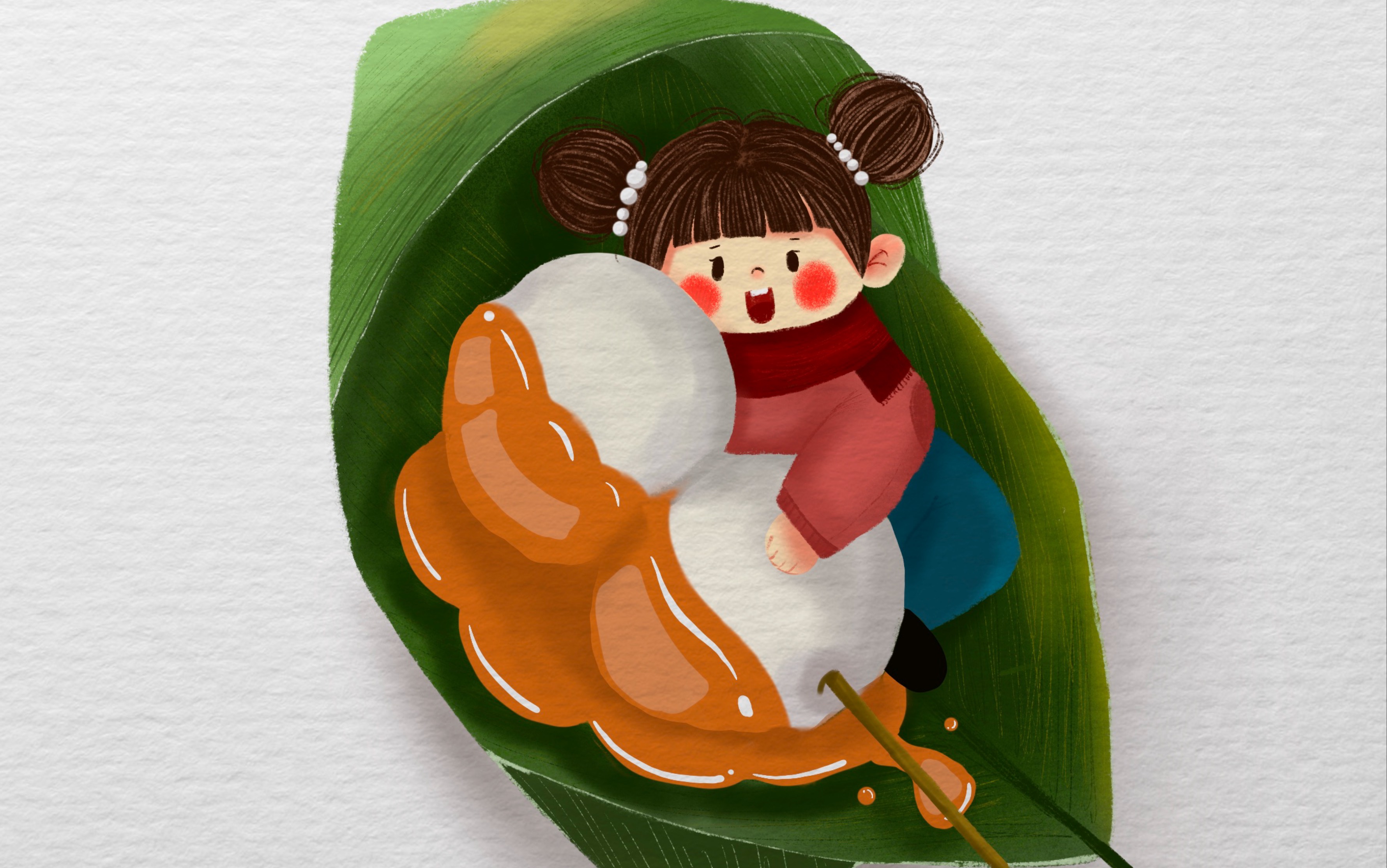 【procreate】画一个糯米团子拟人!