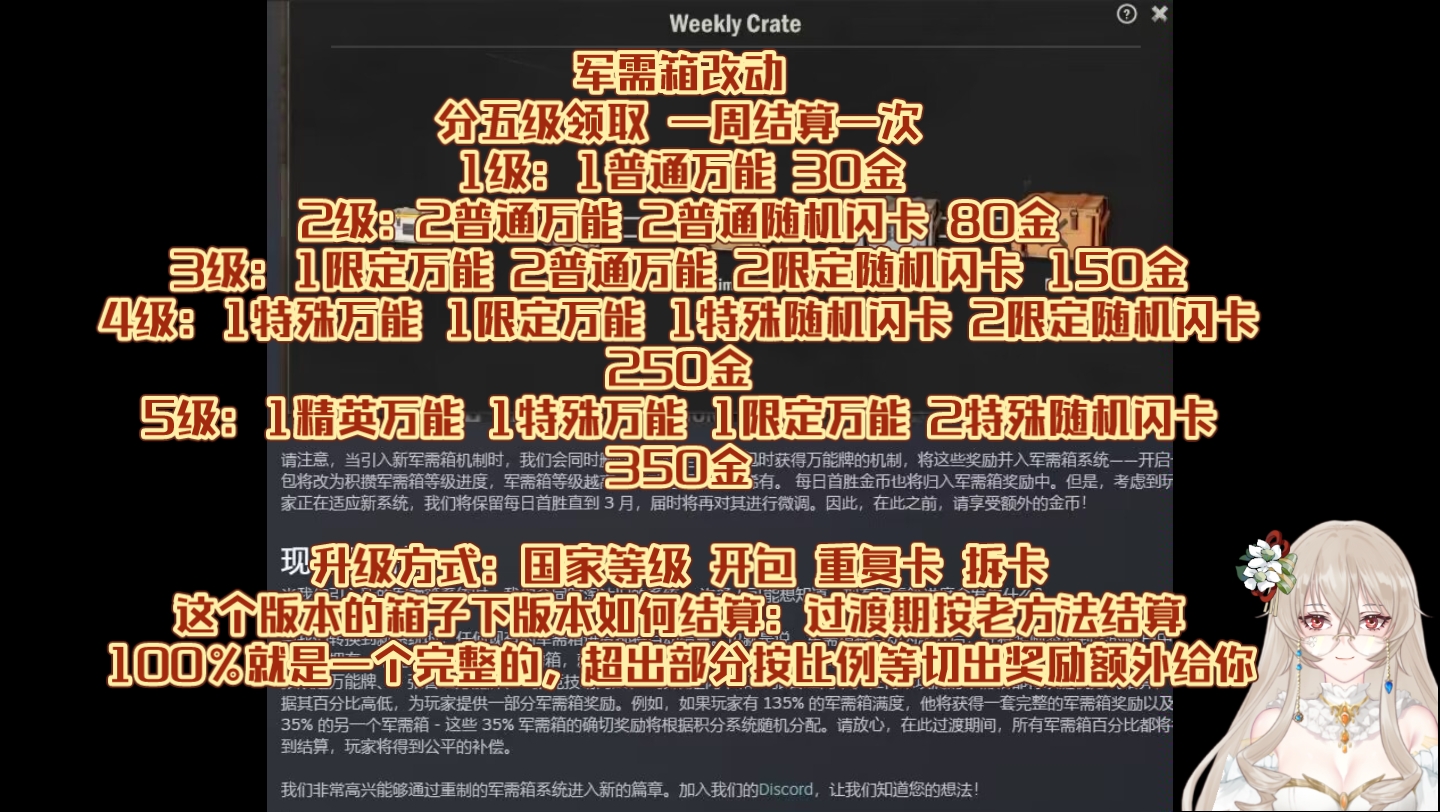 【kards】新军需箱更新说明