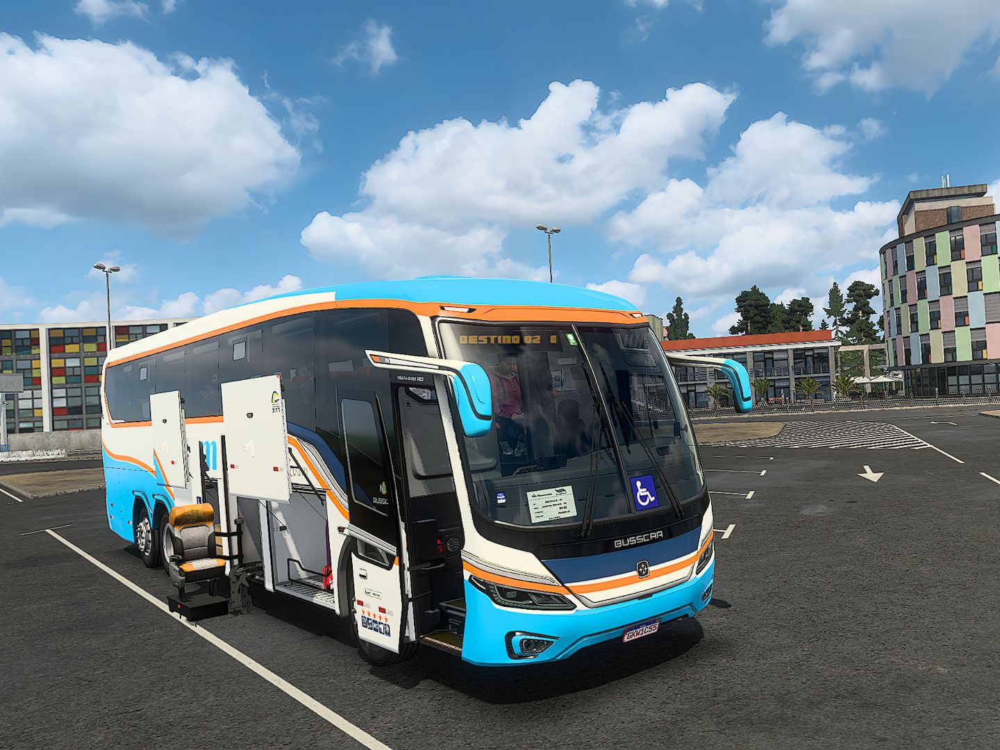 欧洲卡车模拟2驾驶斯堪尼亚busscar vissta buss 365 nb1 大巴客运