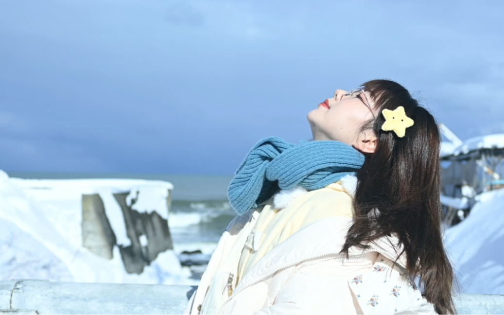 北海道小樽朝里的雪海,不用加任何滤镜的美哔哩哔哩bilibili