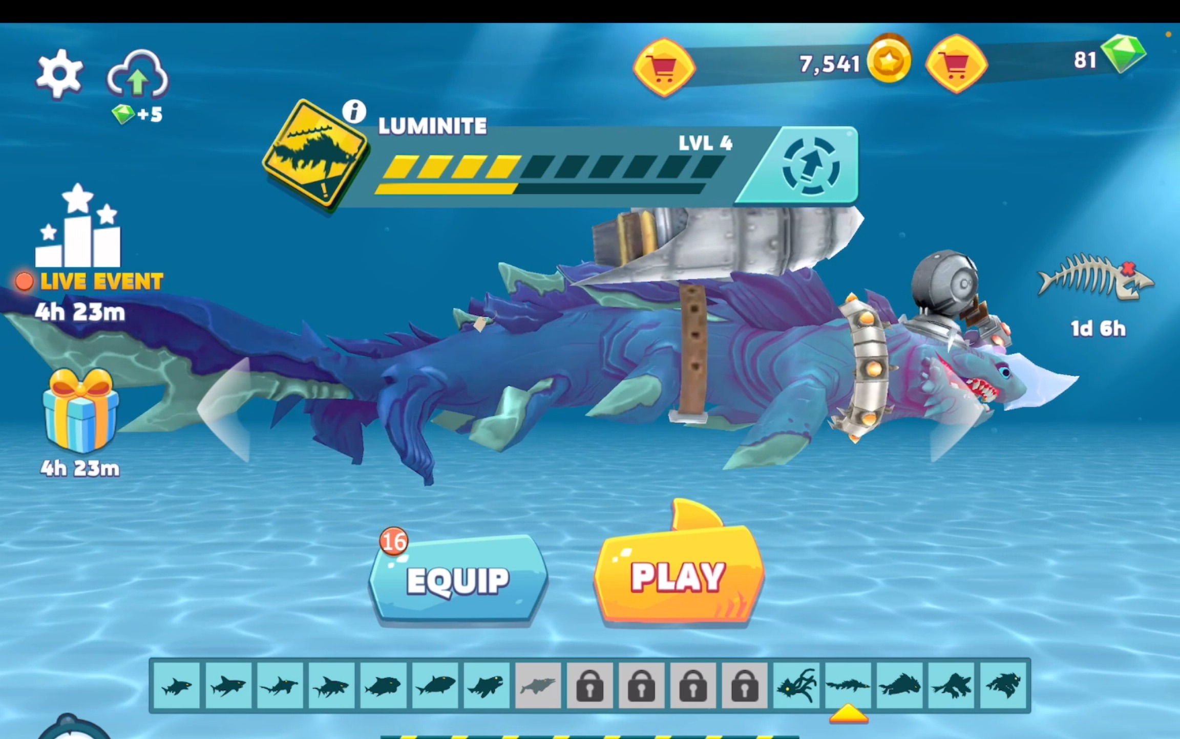 冷光鲨遭受贝希摩斯制裁