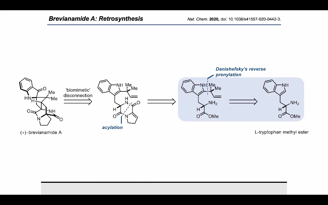 Synthesis WorkshopBrevianamide A Synthesis with Dr. Blane Zavesky (Episode 10)哔哩哔哩bilibili