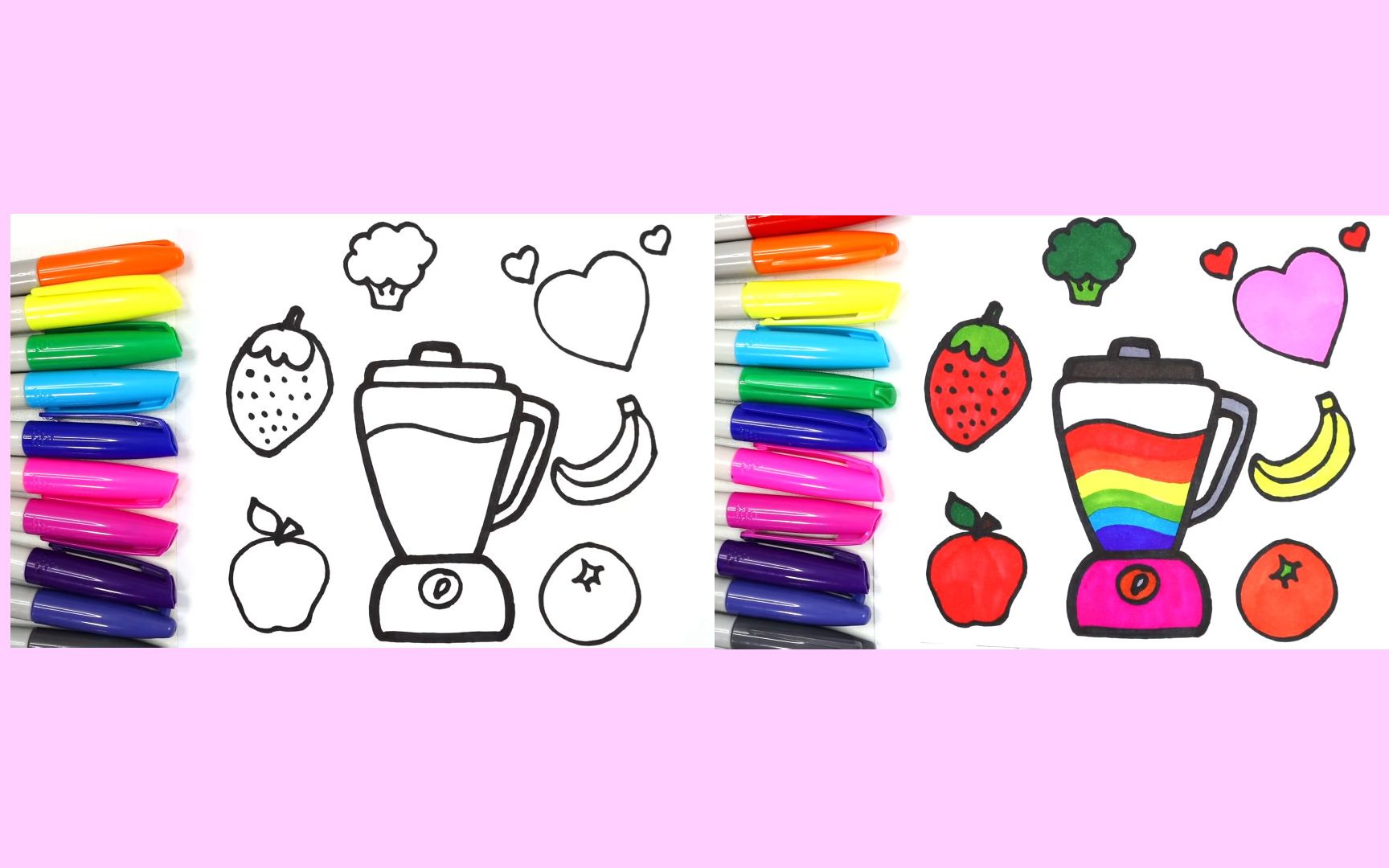 060少儿绘画启蒙宝宝简笔画如何画榨汁机