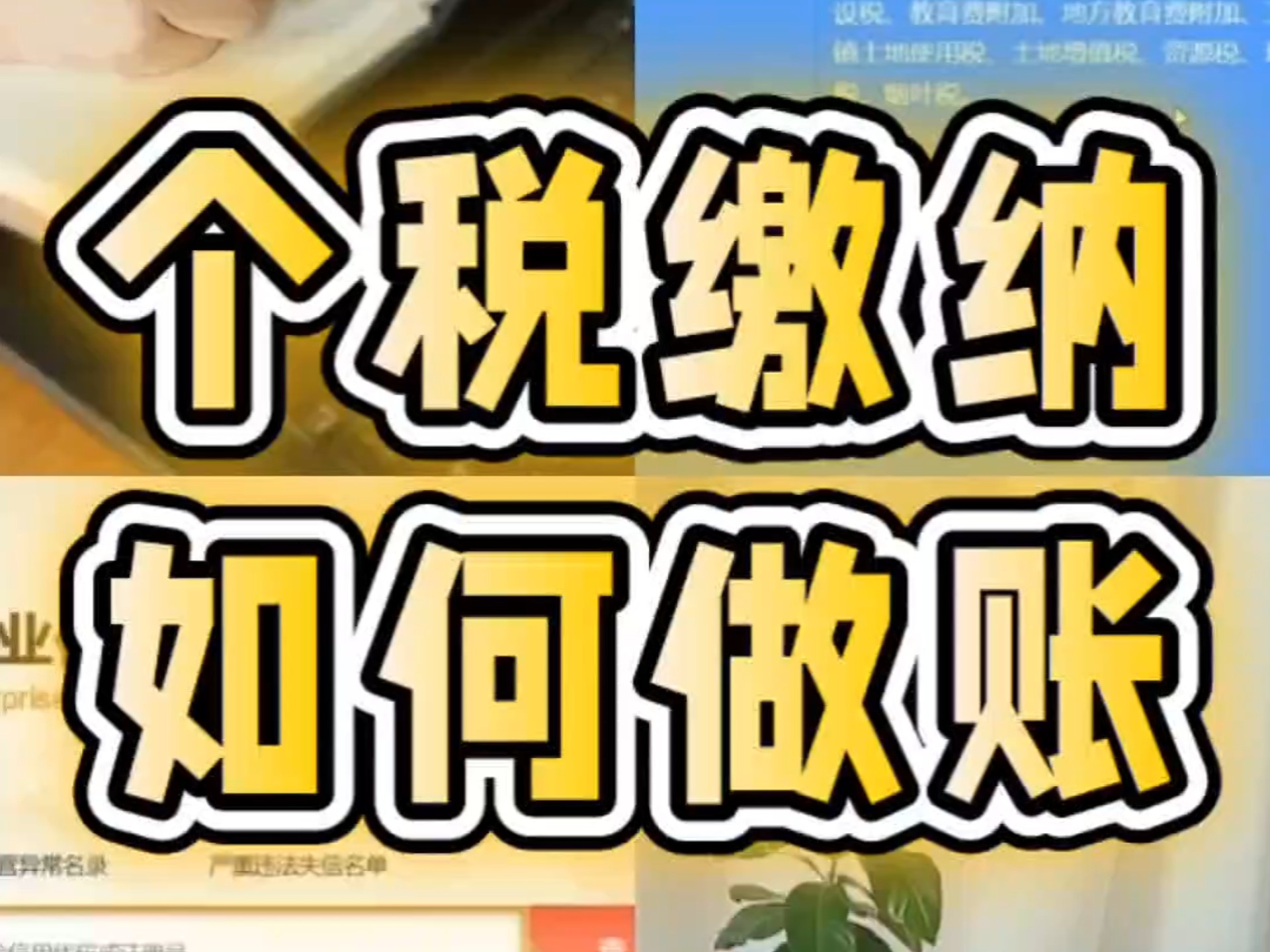 个税缴纳如何做账哔哩哔哩bilibili