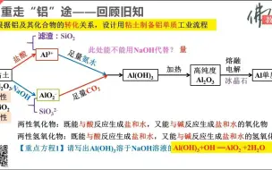 Download Video: 高三化学一轮复习系列精品微课（10）——重走“铝”途：两性金属及其化合物的转化模型构建