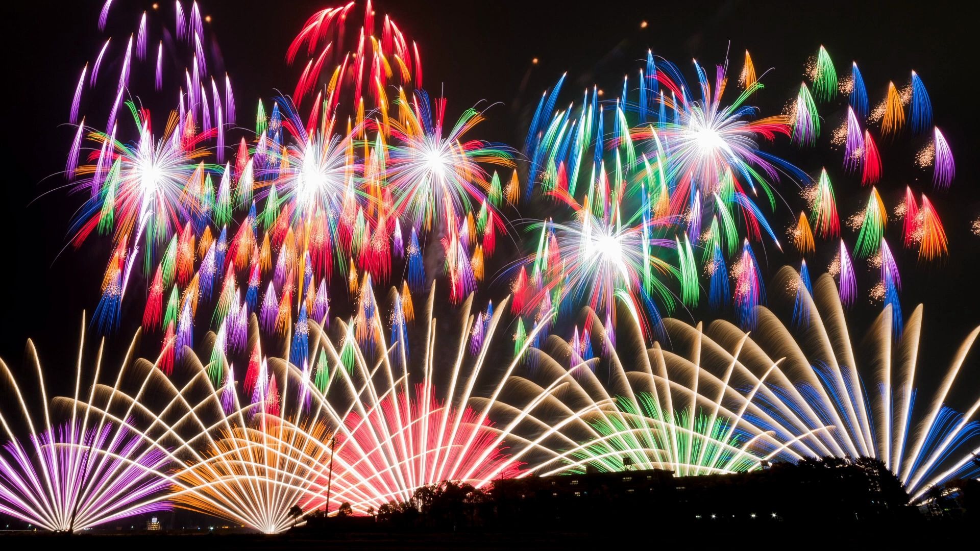 绝景日本烟花名场景集日本の花火は世界一