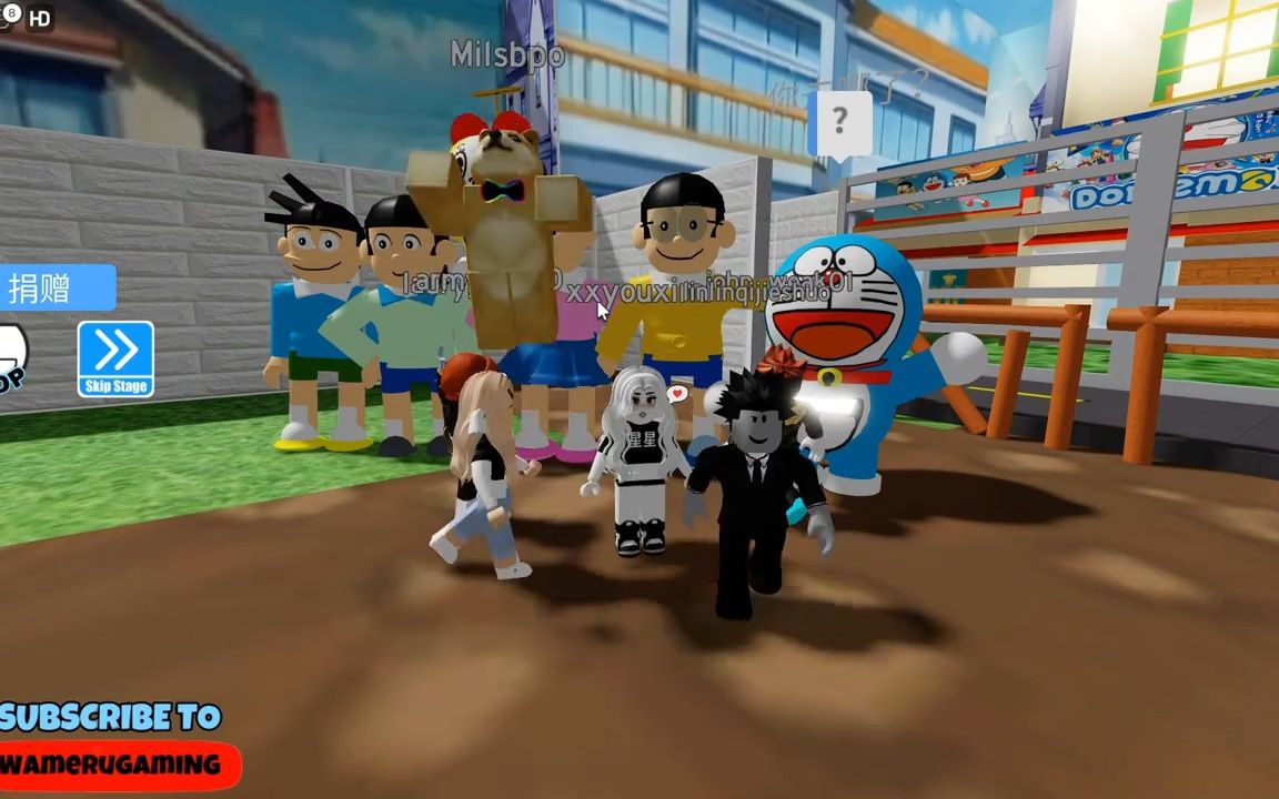 ROBLOX:我和麟麟七在哆啦A梦的身体里发现了邪恶哆啦A梦网络游戏热门视频