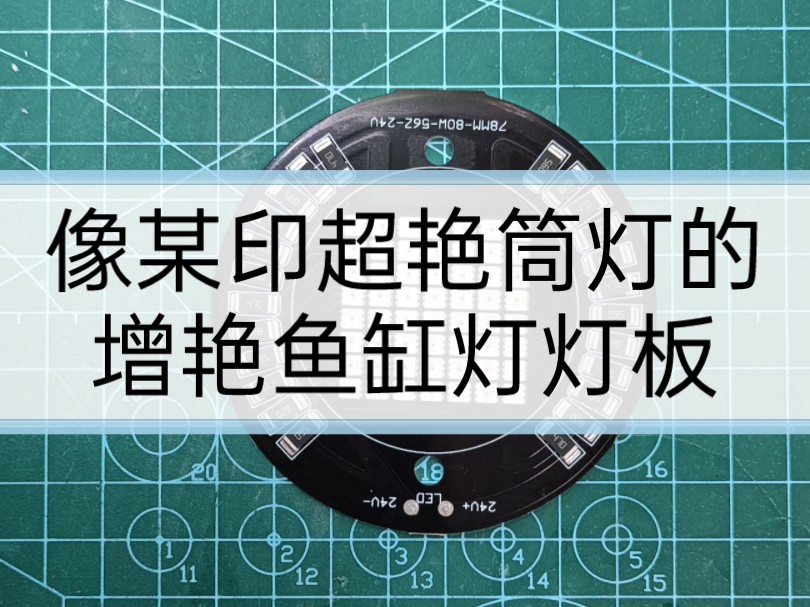 像某印红鱼不红水的超艳筒灯光源配件,DIY自制鱼缸灯用24V灯板#鱼缸吊灯diy #鱼灯 #水族器材哔哩哔哩bilibili