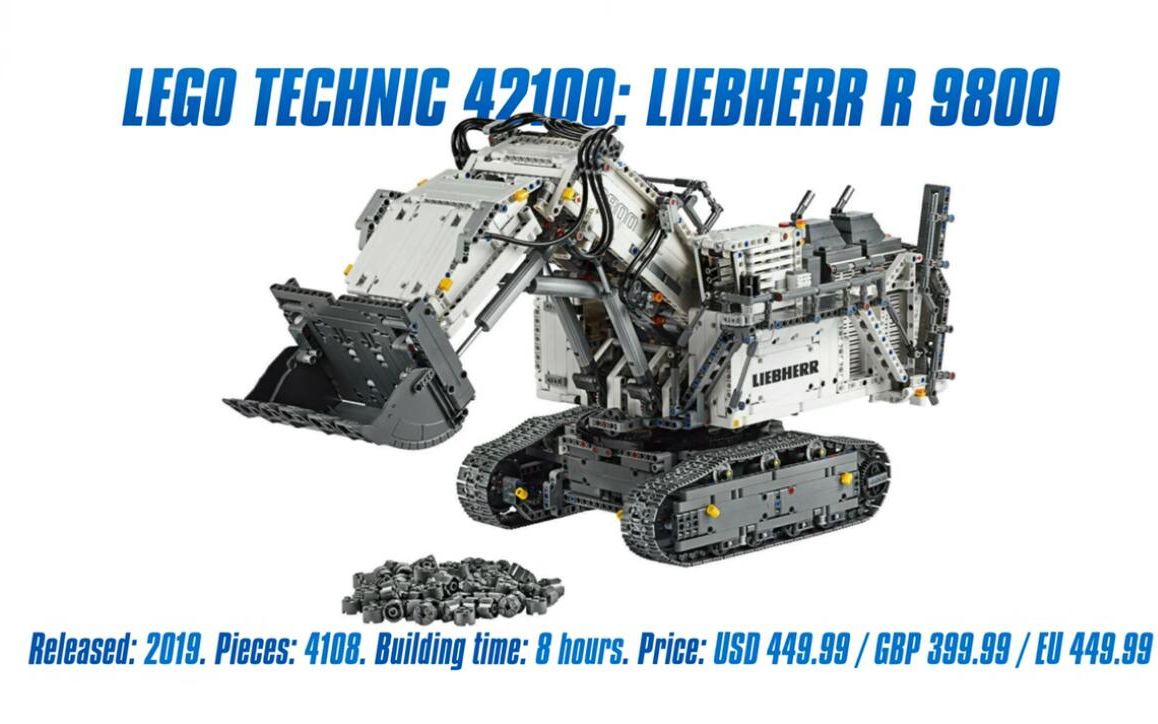 LEGO 科技系列 2019年旗舰 42100 利勃海尔R9800正铲挖掘机 仓鼠评测_哔哩哔哩_bilibili