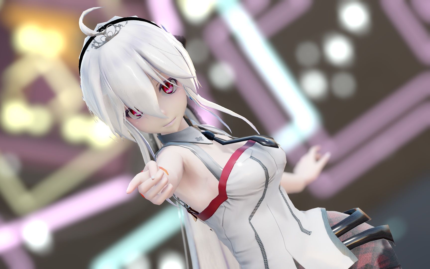 【弱音mmd】【60fps】跟上节拍 弱音小姐姐来咯_哔哩哔哩_bilibili